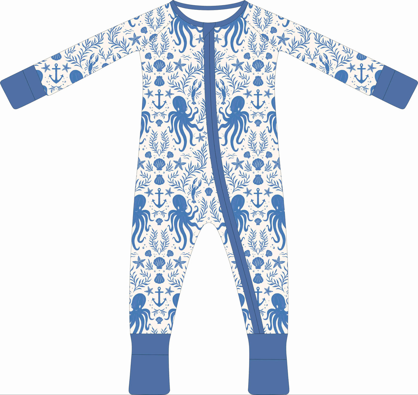 PREORDER! Hidden Ocean Treasures - Blue – Baby Romper
