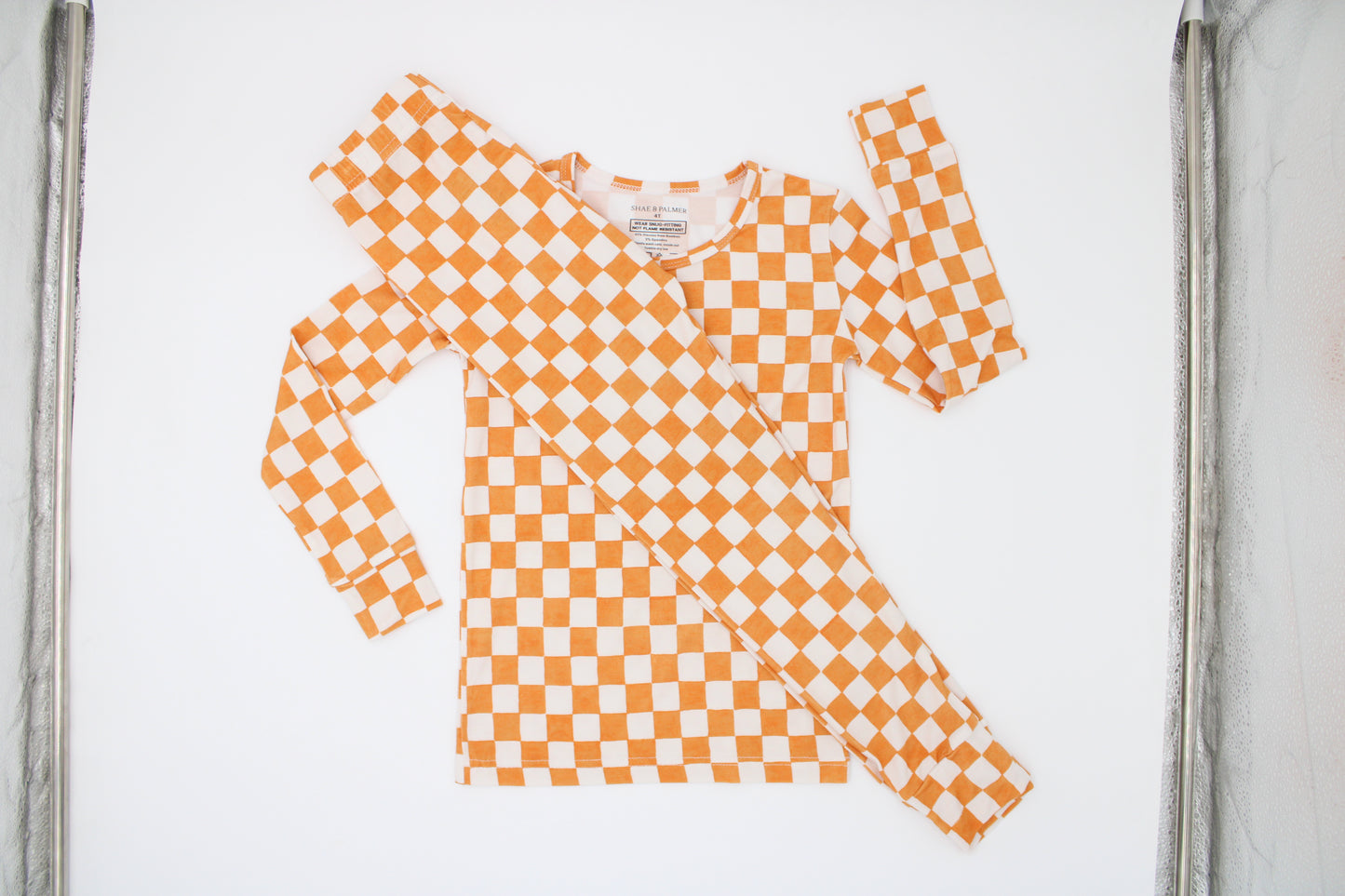 Pumpkin Patch Collection | Toddler Two-Piece Bamboo Pajamas - Orange