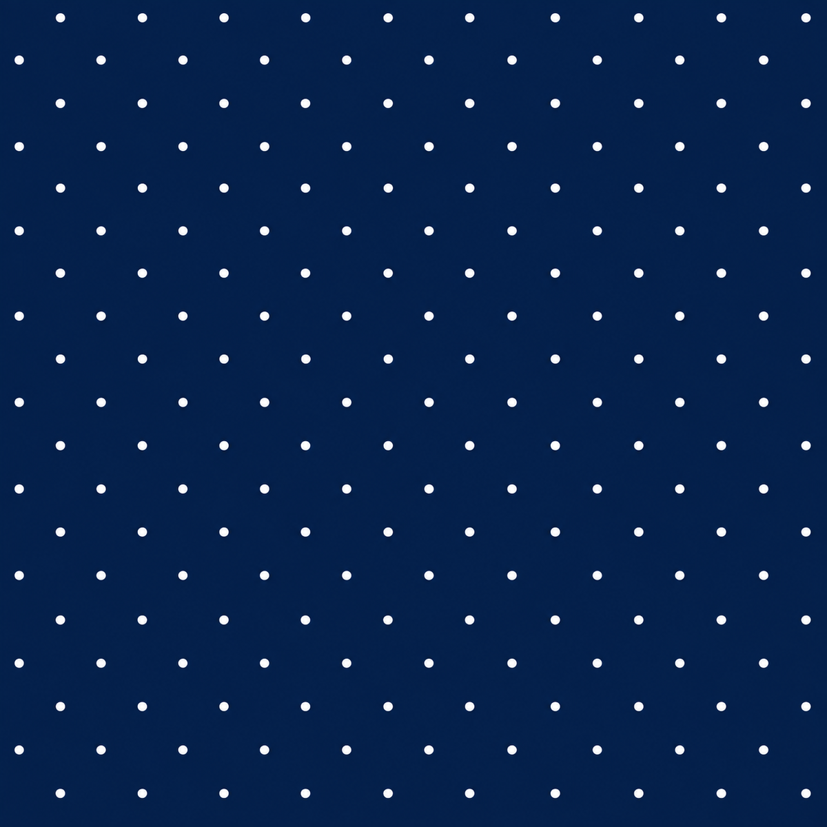 Midnight Dot navy blue bamboo pajama fabric with delicate white polka dots, a timeless holiday print for Christmas and Hanukkah matching pajamas.