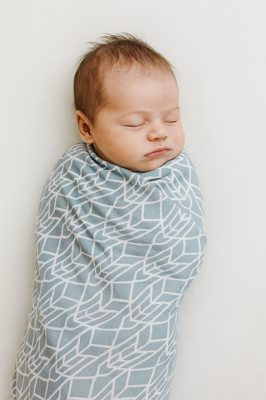 Runway Collection | Bamboo Blanket - Stone Blue