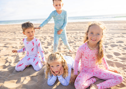 Mermaid Cove  Collection | Big Kids Two-Piece Bamboo Pajamas - Pink