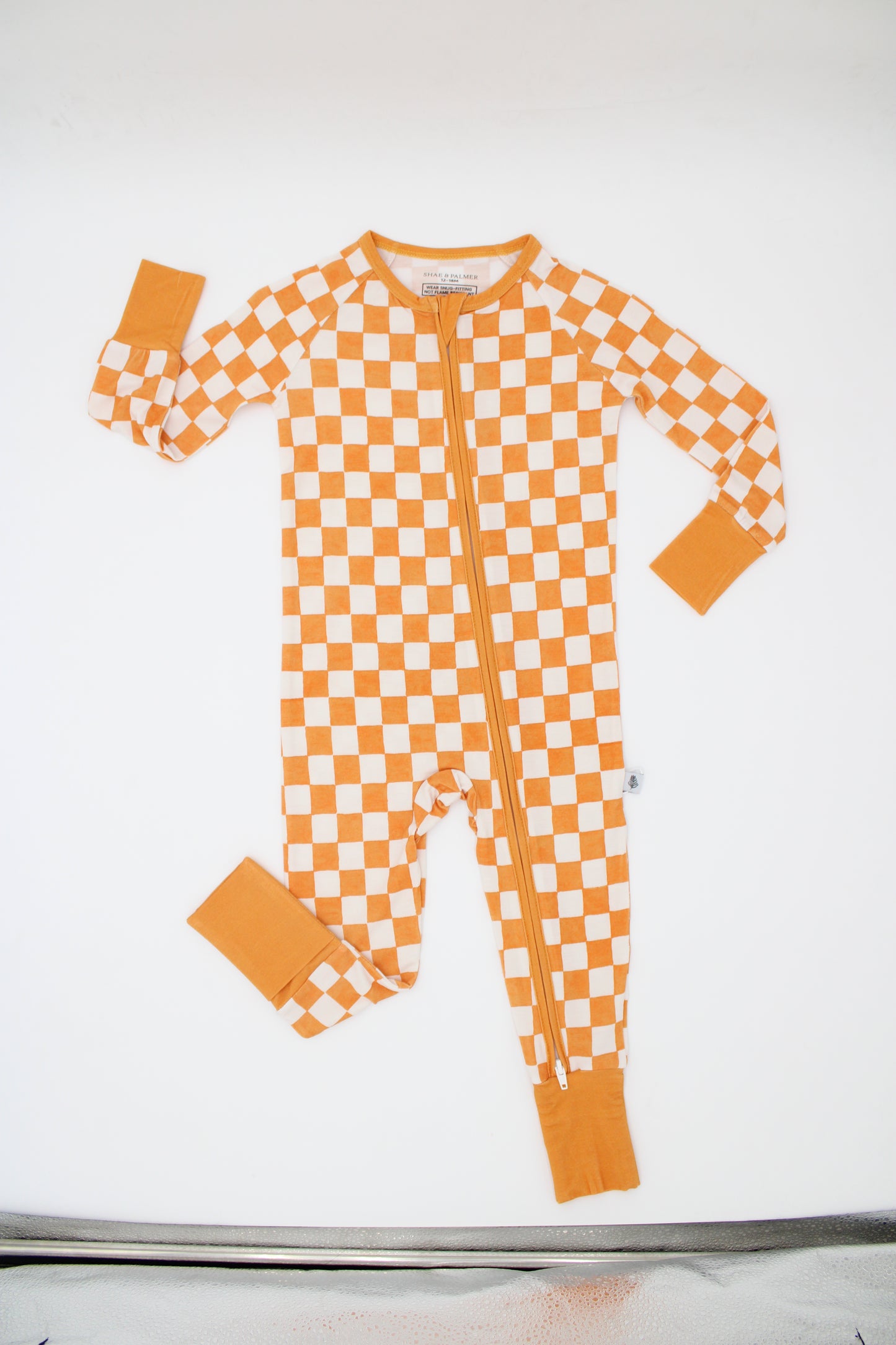 Pumpkin Patch Collection | Bamboo Baby Romper - Orange