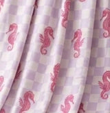 Seahorse Splash Collection | Bamboo Blanket - Lavender