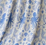 Hidden Ocean Treasures Collection | Bamboo Blanket - Blue