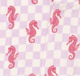 Seahorse Splash Collection | Toddler Two-Piece Bamboo Pajamas - Lavender