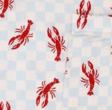 Lobster Splash Collection | Toddler Two-Piece Bamboo Pajamas - Blue