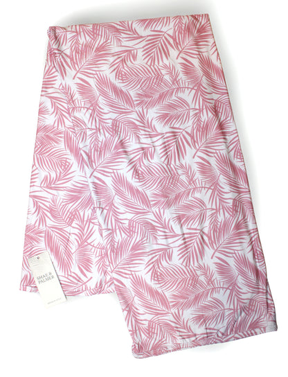 Luxury pink bamboo baby blanket from Shae & Palmer’s Cali Coastal line — a soft, sustainable essential for modern nurseries and baby showers.