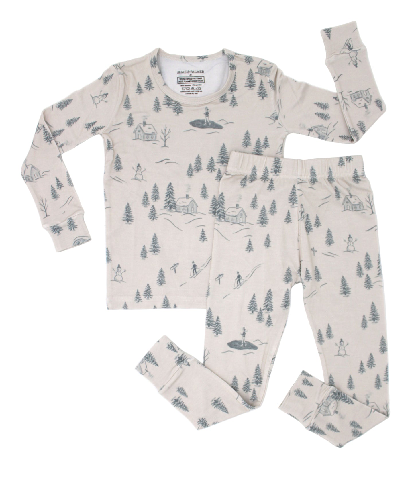 Winter bamboo toddler pajamas by Shae & Palmer — ultra-soft, breathable, and ideal for keeping little ones warm through the colder months.
