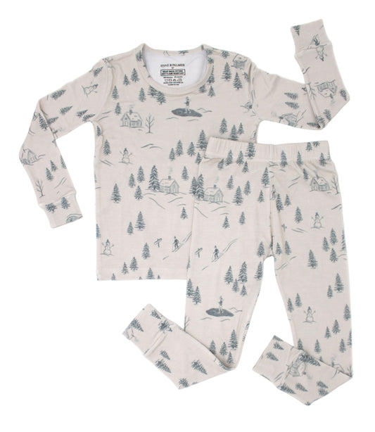 Winter bamboo toddler pajamas by Shae & Palmer — ultra-soft, breathable, and ideal for keeping little ones warm through the colder months.