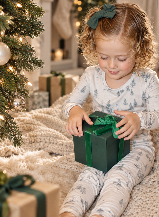 Shae & Palmer Winterdream toddler Christmas pajamas — luxury bamboo sleepwear for festive mornings, cozy nights, and matching family moments.