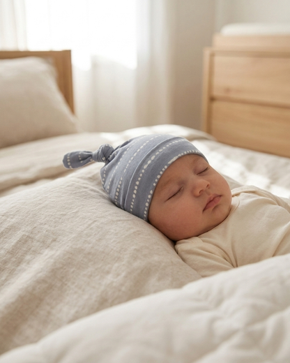 Blue Raspberry bamboo baby hat by Shae & Palmer