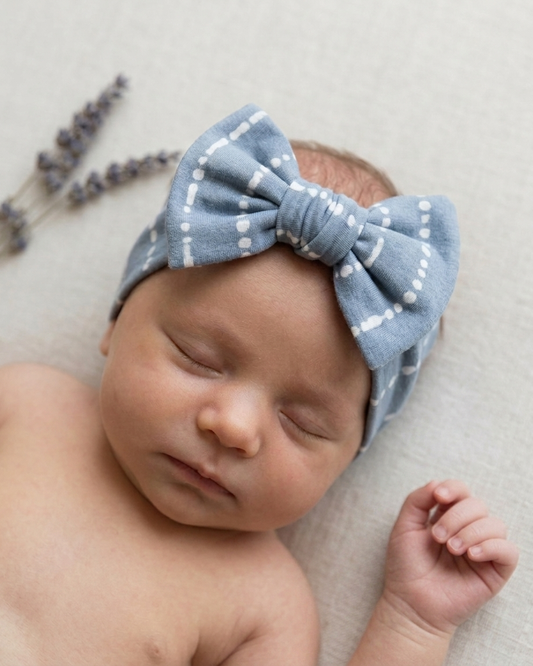 Blue Raspberry bamboo baby headband by Shae & Palmer