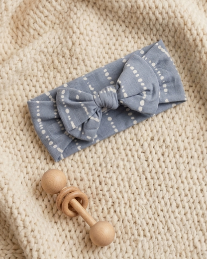 Blue Raspberry bamboo baby headband for sweet matching moments