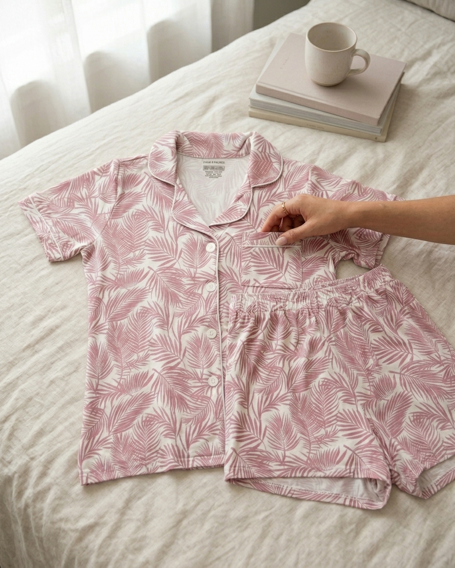 Cali Coastal Collection | Bamboo Women's Pajamas - Pink