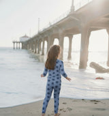 Starry Night Collection | Toddler Two-Piece Bamboo Pajamas - Polar Blue