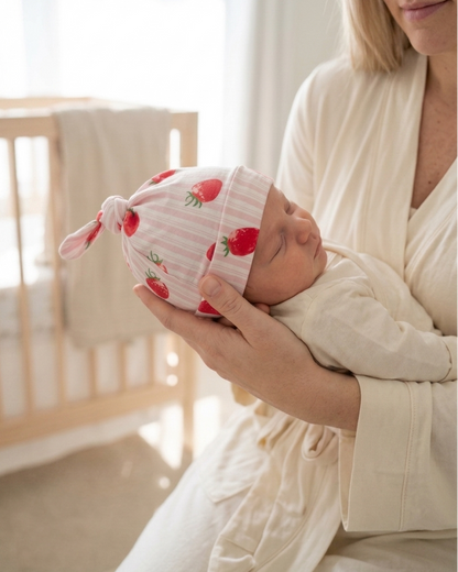 Strawberry Fields bamboo baby hat by Shae & Palmer