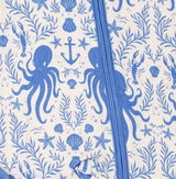 Hidden Ocean Treasures Collection | Bamboo Baby Romper - Blue