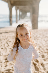 Tropical Bliss Collection | Toddler Two-Piece Bamboo Pajamas - Sandstone